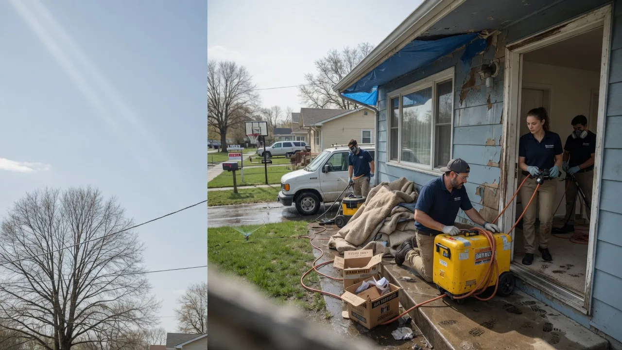 Basement Flood Cleanup in Percy, IL near me